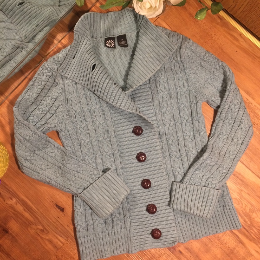 Gorgeous Sage Button Front Cardigan ❤️ 💯 Cotton!